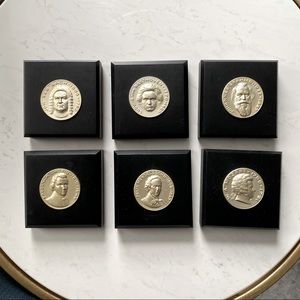 6 Classical Composers Wall Plaques